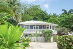 The studio is on the ground floor of a traditional Caribbean Beach Cottage
